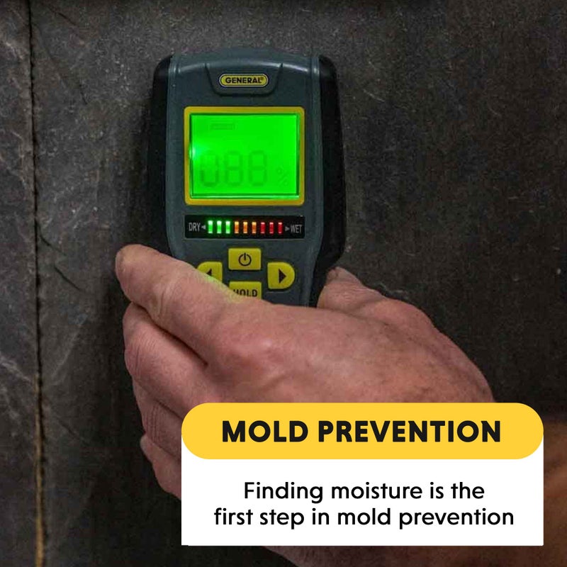 General Tools مقياس الرطوبة الرقمي من جنرال تولز MMD7NP - مستشعر الرطوبة - بدون دبابيس وغير جراحي - Image 5